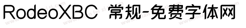 RodeoXBC 常规字体转换